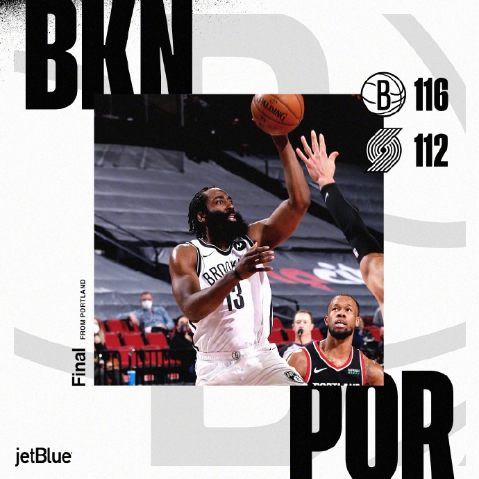 NBA每日综述：湖人惨遭3连败 篮网险胜开拓者